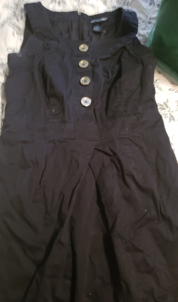 Black Dress with Buttons